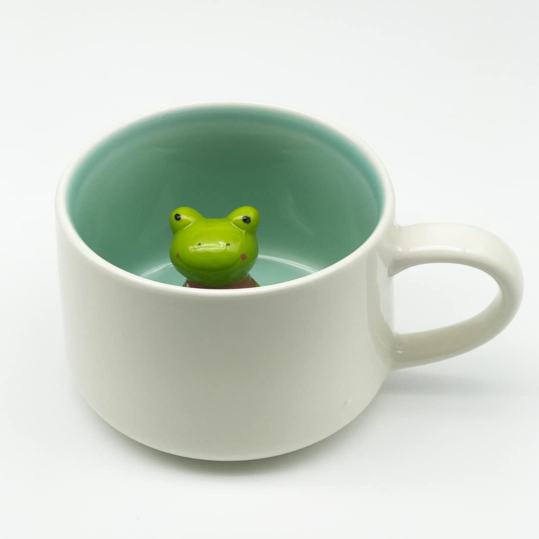 Your Morning Brew With a Tiny Froggo Staring at You! 🐸 The Frog Coffee Mug