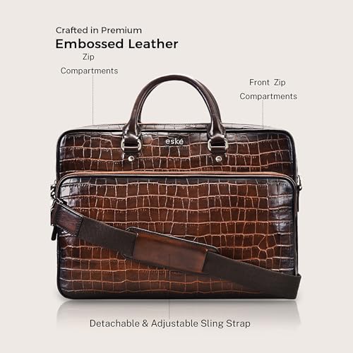 The Genuine Leather Ollie MacBook Laptop Bag by eské 👌🏼