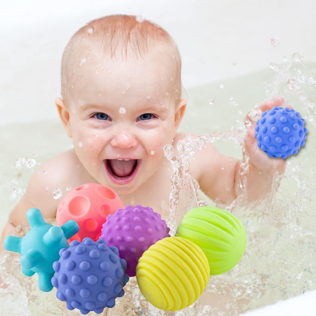Sensory Balls: Because Babies Need Gains Too 💪 (Pack of 6)