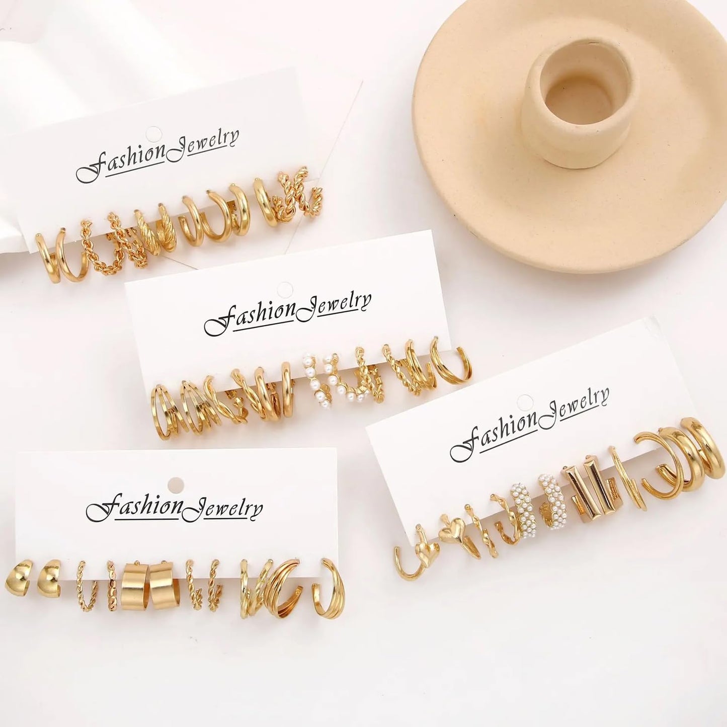 Why Only 1? Get 24 Pairs of the Latest Stylish Hoop Earrings ๐๐ป