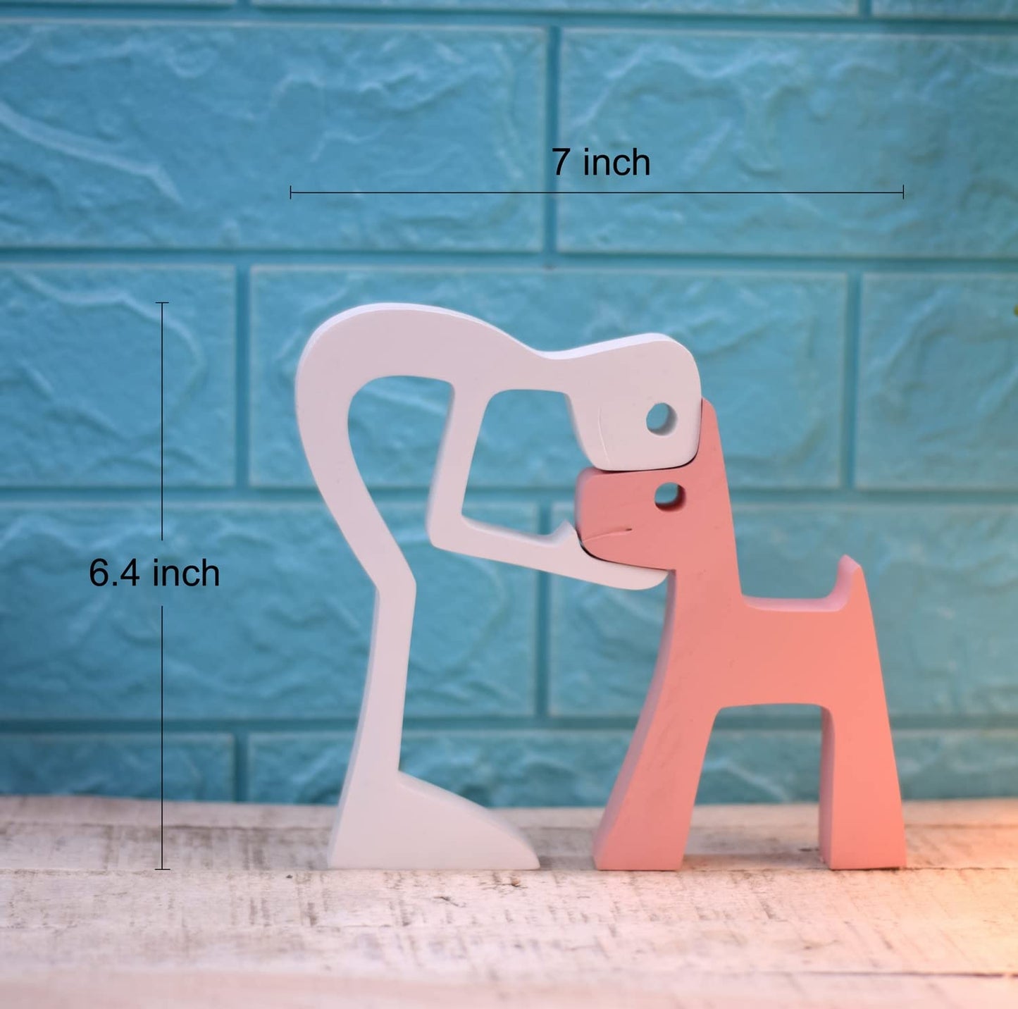 Human & Doggo Figurine Set 🐾 Adorable 🤗 Awww