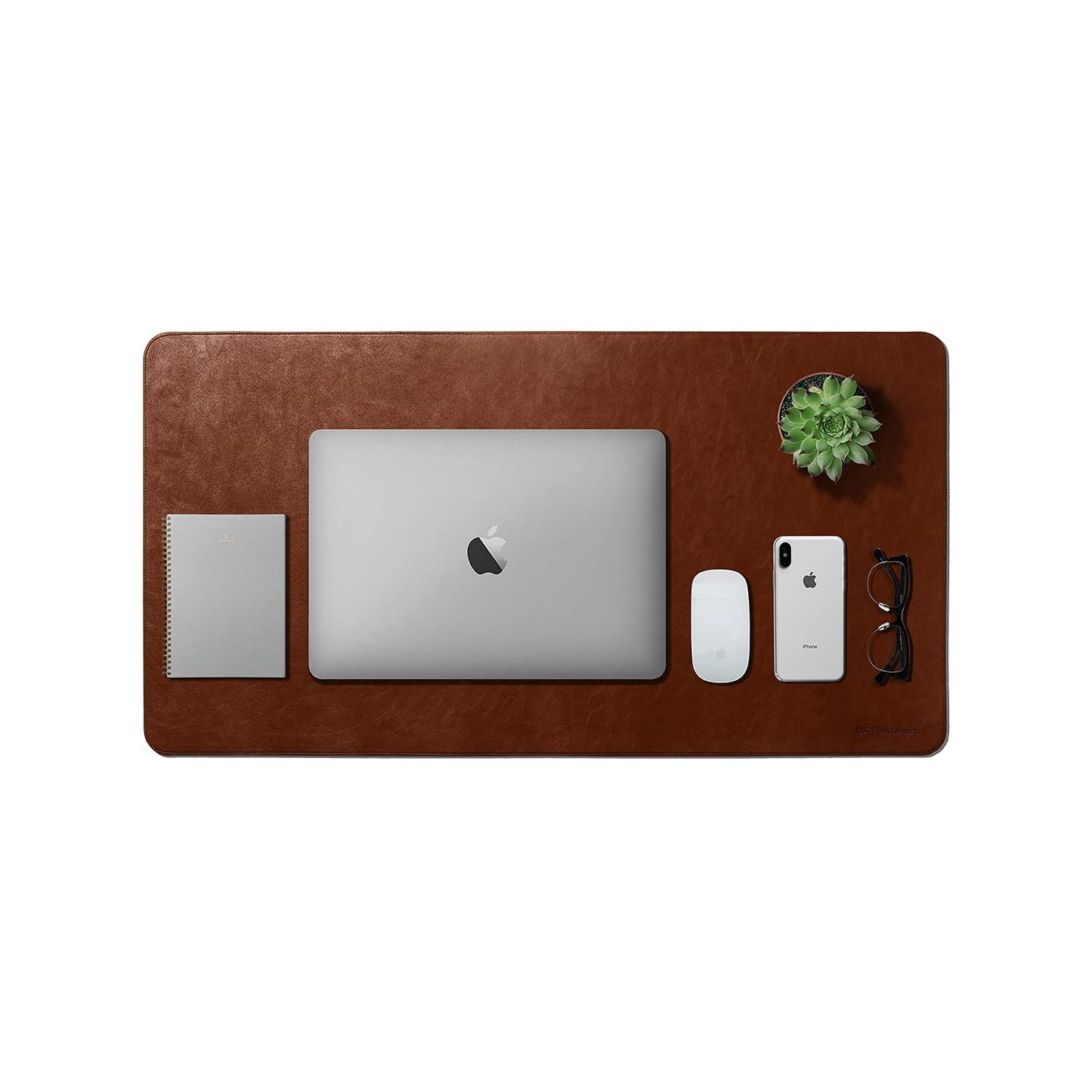 Vegan Faux Leather Workstation Mat for Pampering Laptops, Desktops, Mice and What Have You👌🏼