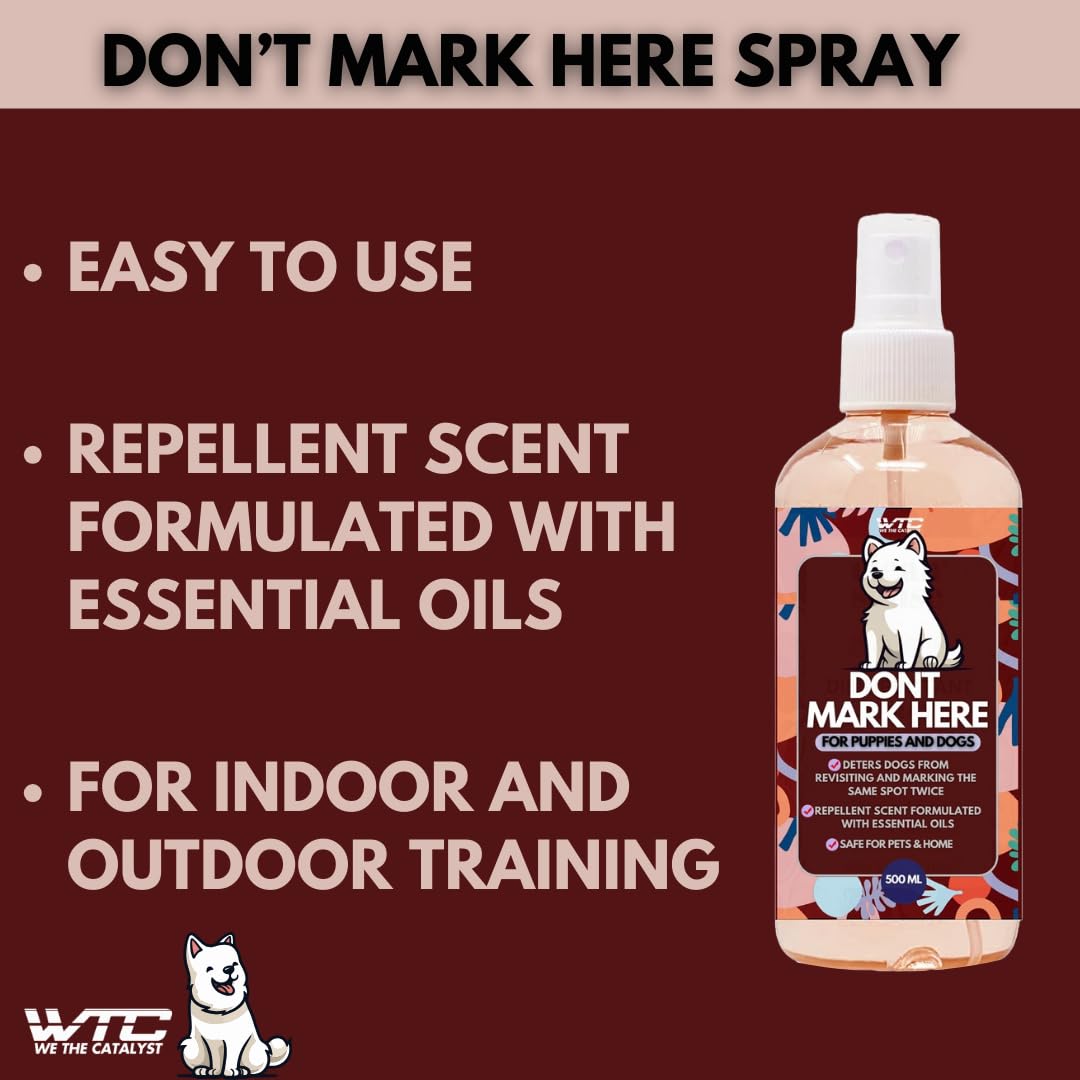 ๐ถ WTC "Don't Mark Here" Dog Pee Repellent Spray โ The Ultimate "No-Pee Zone" in a Bottle! ๐ซ๐ฆ