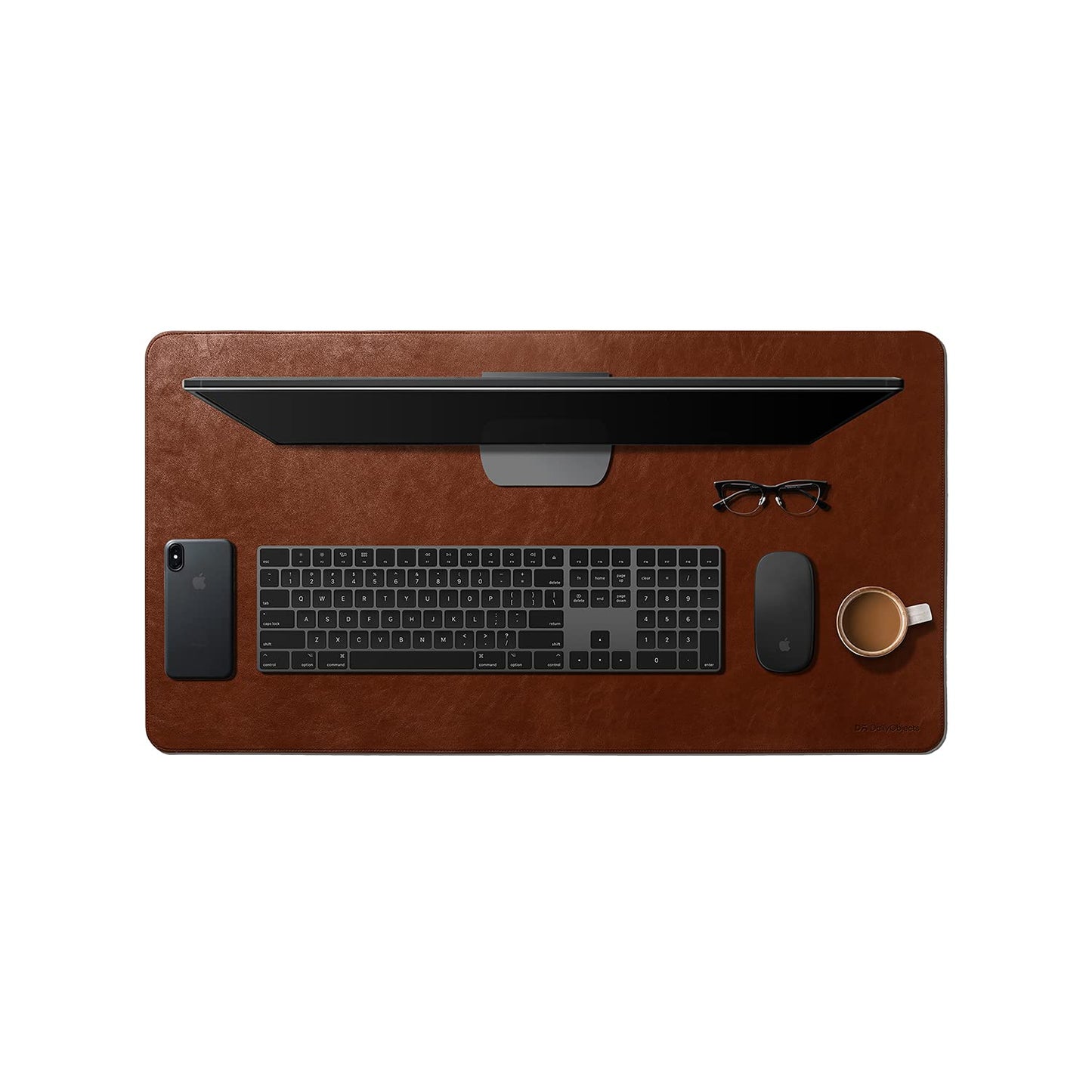 Vegan Faux Leather Workstation Mat for Pampering Laptops, Desktops, Mice and What Have You👌🏼