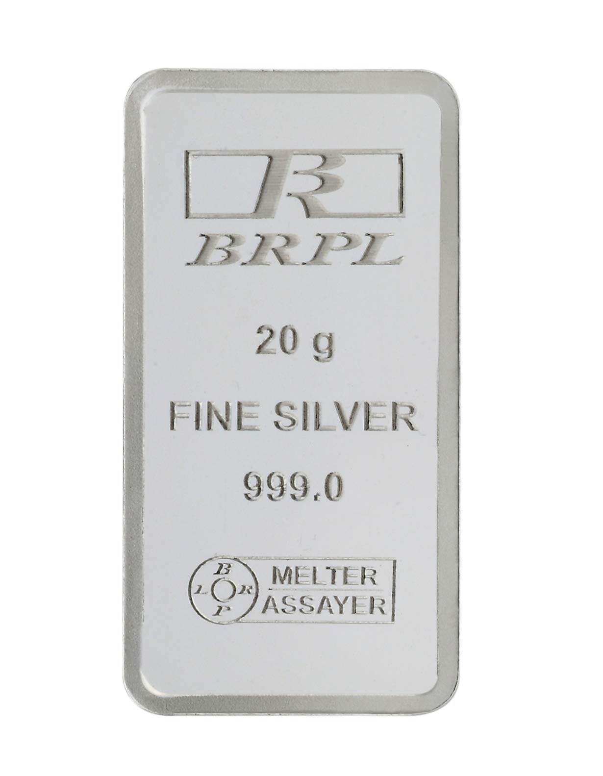 Silver Bar 20 Gram By Bangalore Refinery 999 Purity 🎁