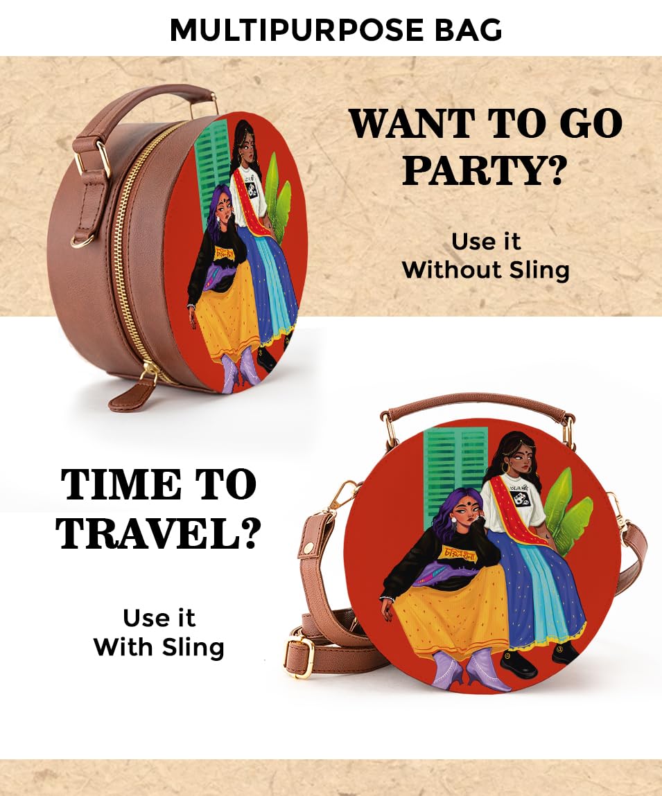 Circle Bag, Side Purse & Crossbody Sling by Kalankit 🫶🏼