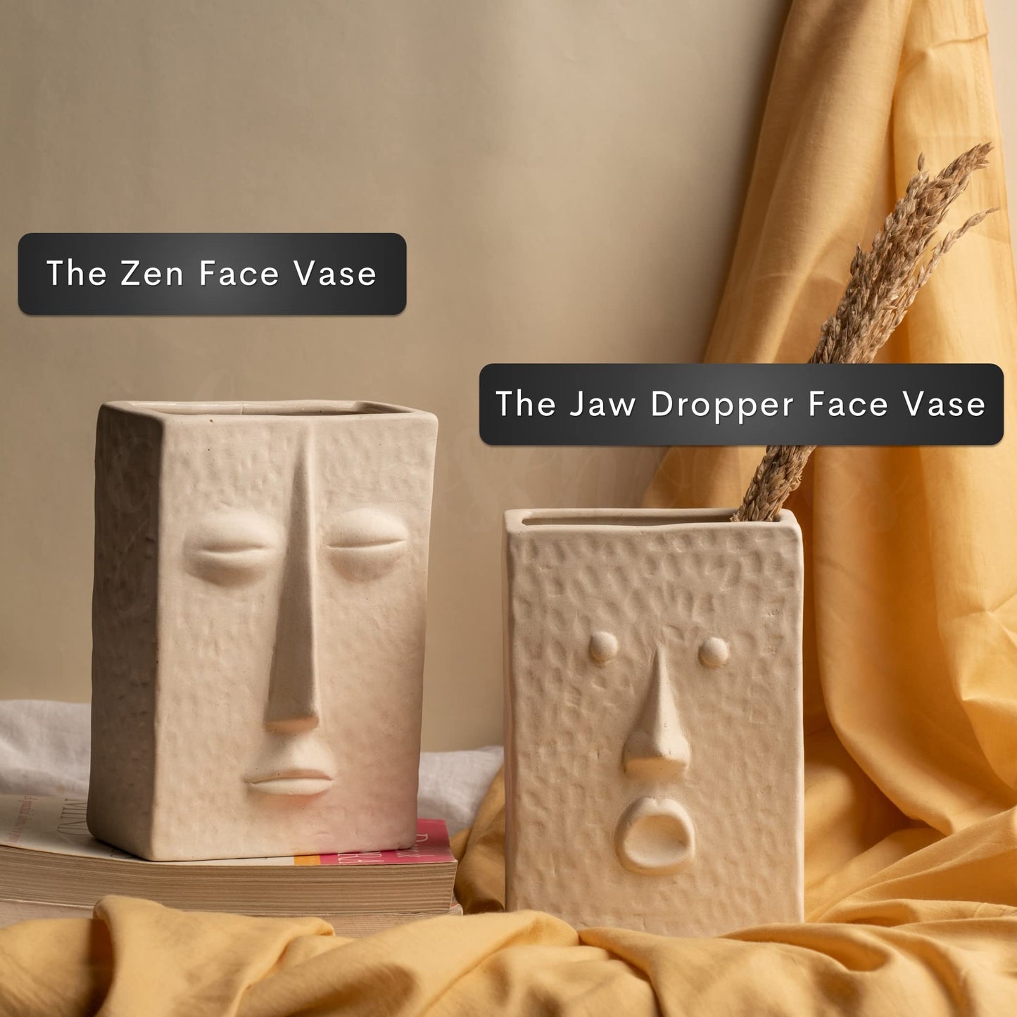 The Nordic Faces Vase Collection 🪴 Let Your Decor Speak (Literally) 🫣
