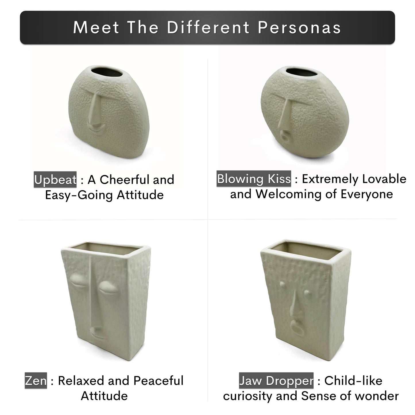 The Nordic Faces Vase Collection 🪴 Let Your Decor Speak (Literally) 🫣