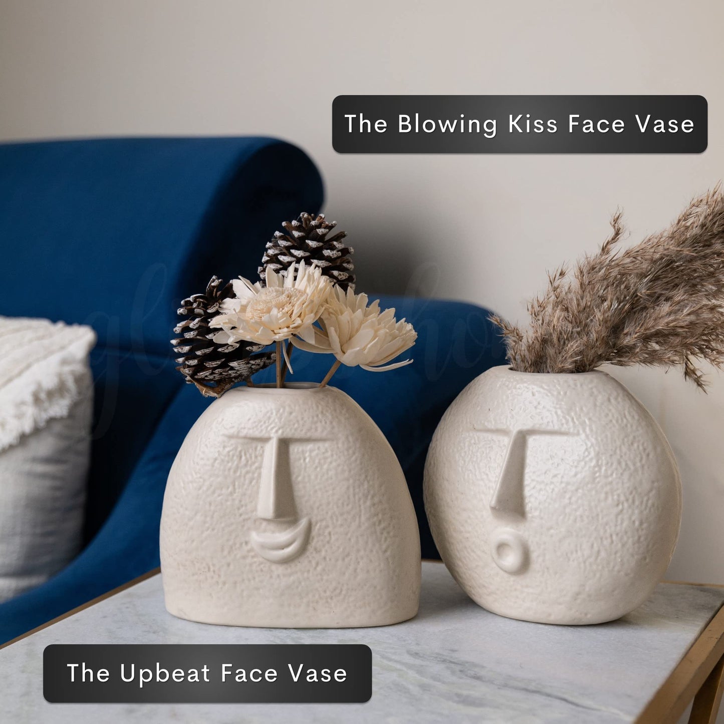 The Nordic Faces Vase Collection 🪴 Let Your Decor Speak (Literally) 🫣