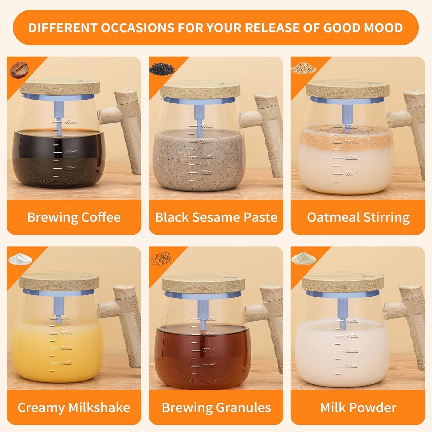 ⚡ Electric Stirring Mug – Mix, Chai, Coffee & Other Liquids☕