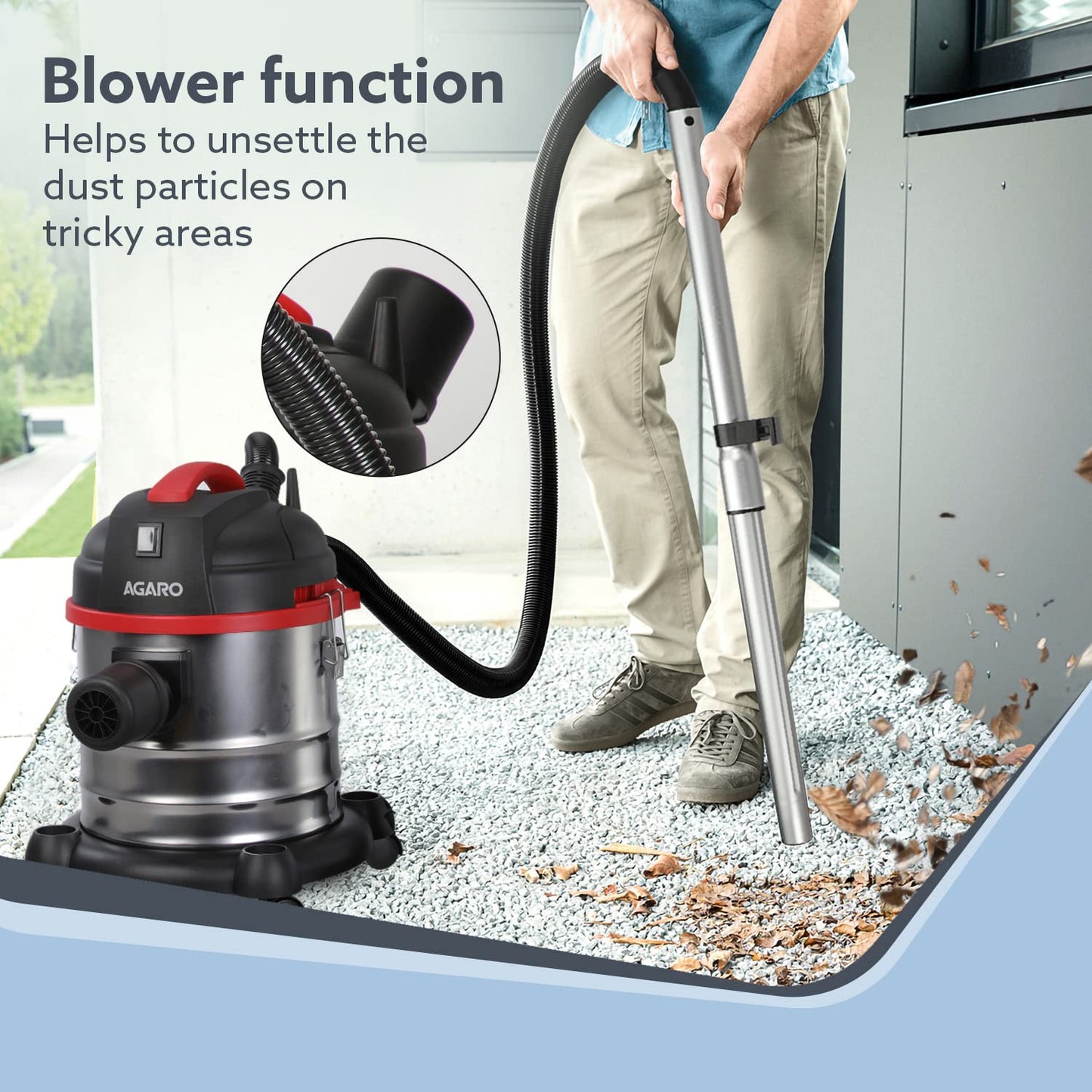 AGARO Ace Wet & Dry Vacuum Cleaner - No Points to Guess What'll Clean the Mess🐾