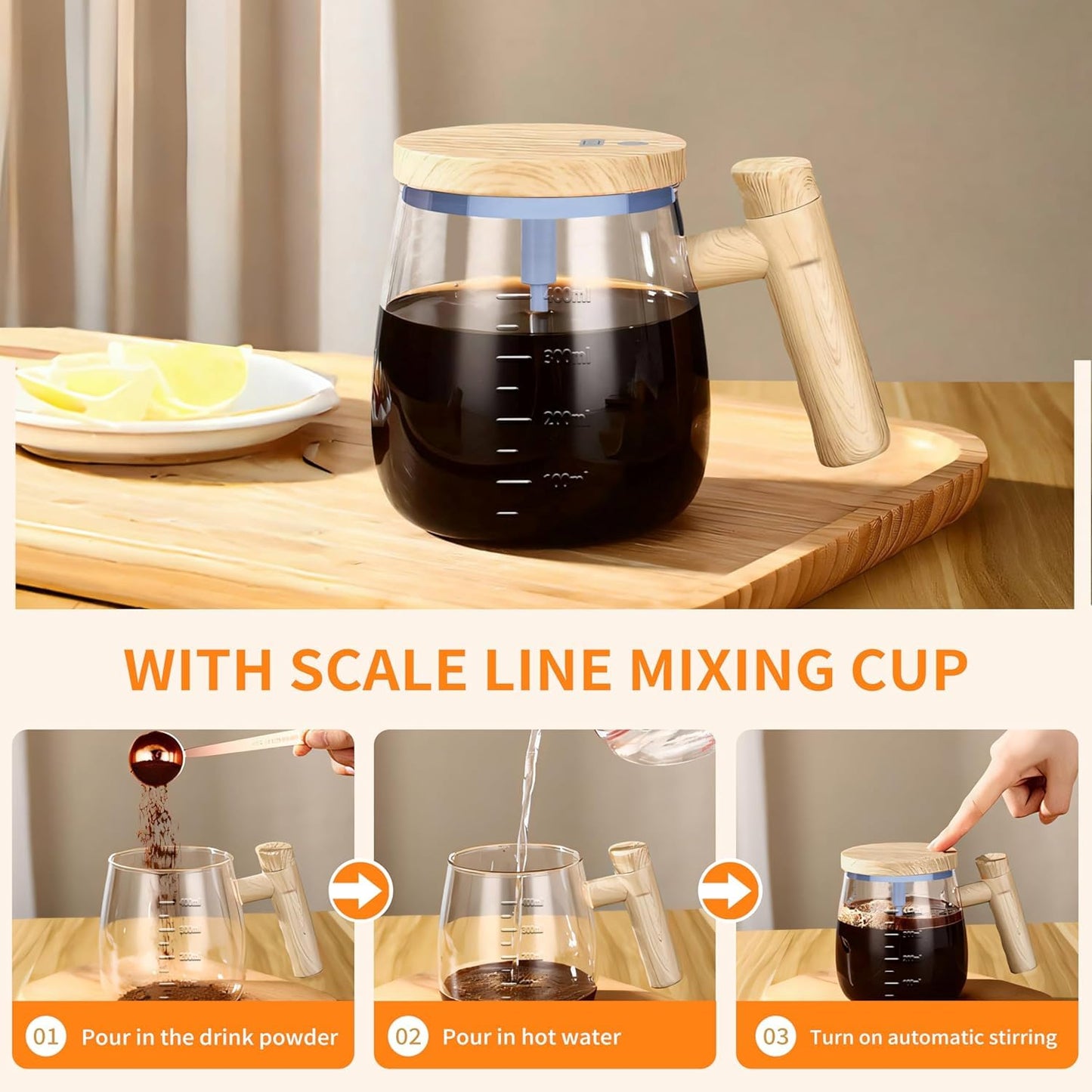 ⚡ Electric Stirring Mug – Mix, Chai, Coffee & Other Liquids☕