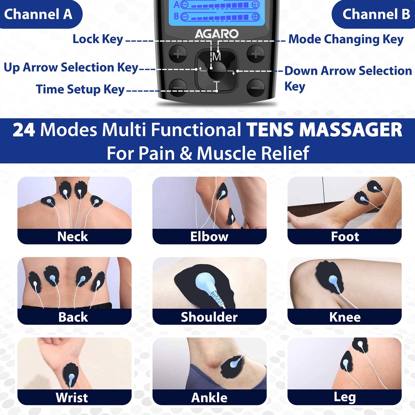 Dear Pain, Meet Your Match 💪 AGARO Dual Channel TENS Massager ⚡
