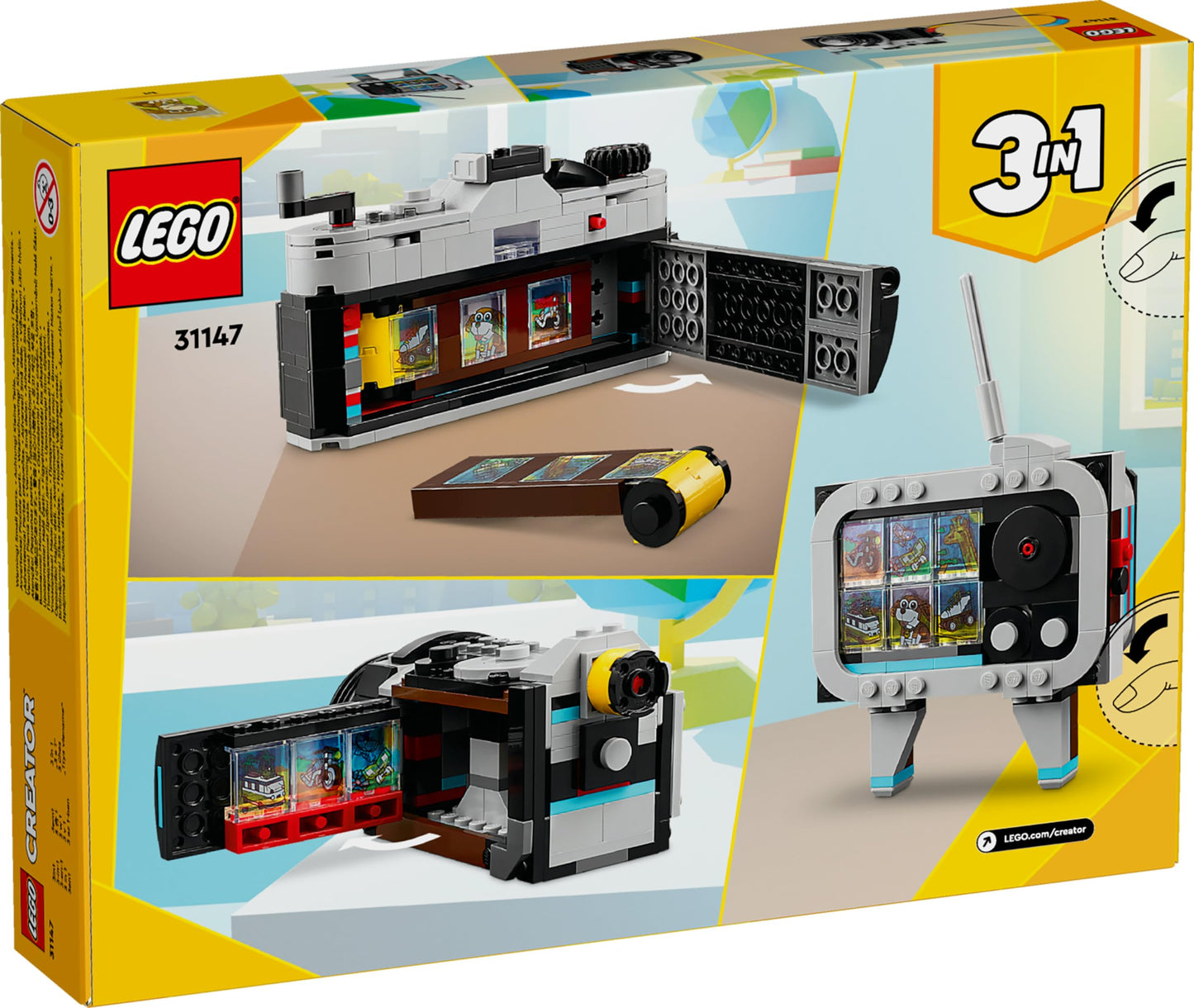 LEGO Creator Retro Camera 3-in-1 πΈπ₯πΊ: Snap, Zap, and TV Time, Baby!