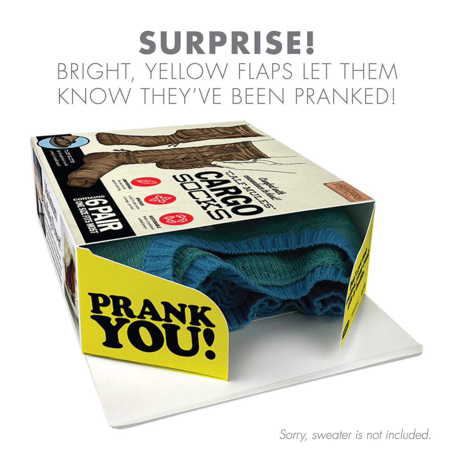 Prank-O Cargo Socks Box: Yeah Nothing Says ‘I Love You’ Like Disappointment 😁