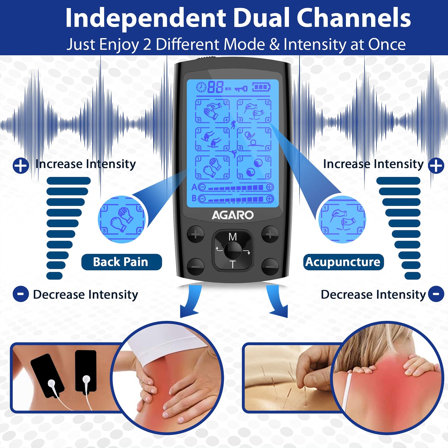 Dear Pain, Meet Your Match 💪 AGARO Dual Channel TENS Massager ⚡
