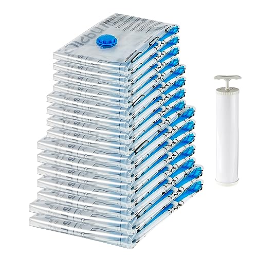 Space saving vacuum bags for packing