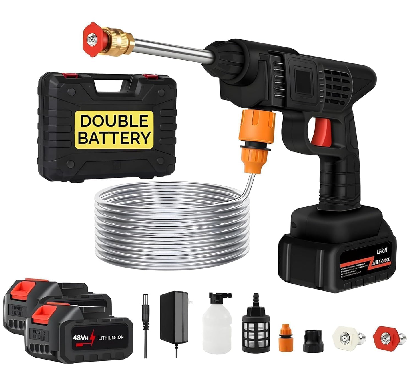Cordless Pressure Washer 💦🚗 48V Double Battery 🔋🔋