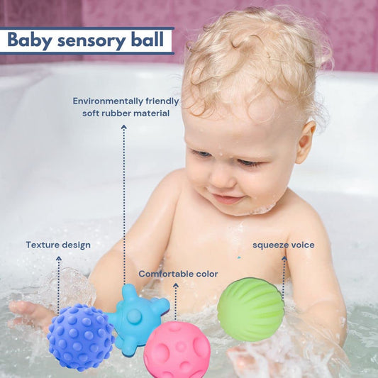 Sensory Balls: Because Babies Need Gains Too 💪 (Pack of 6)