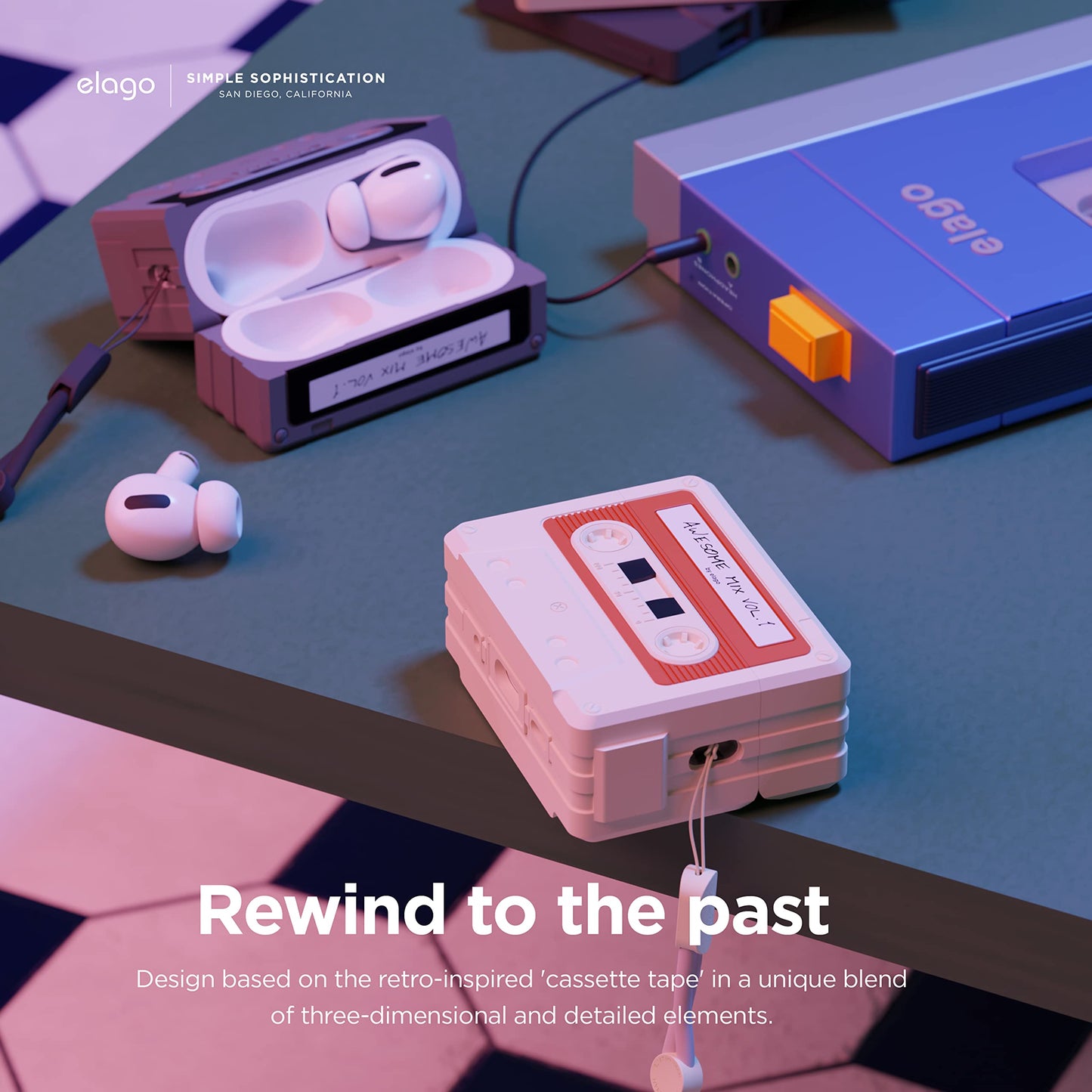 🎧 Bro, Your AirPods Just Went Full Retro: Cassette Tape Case 📼