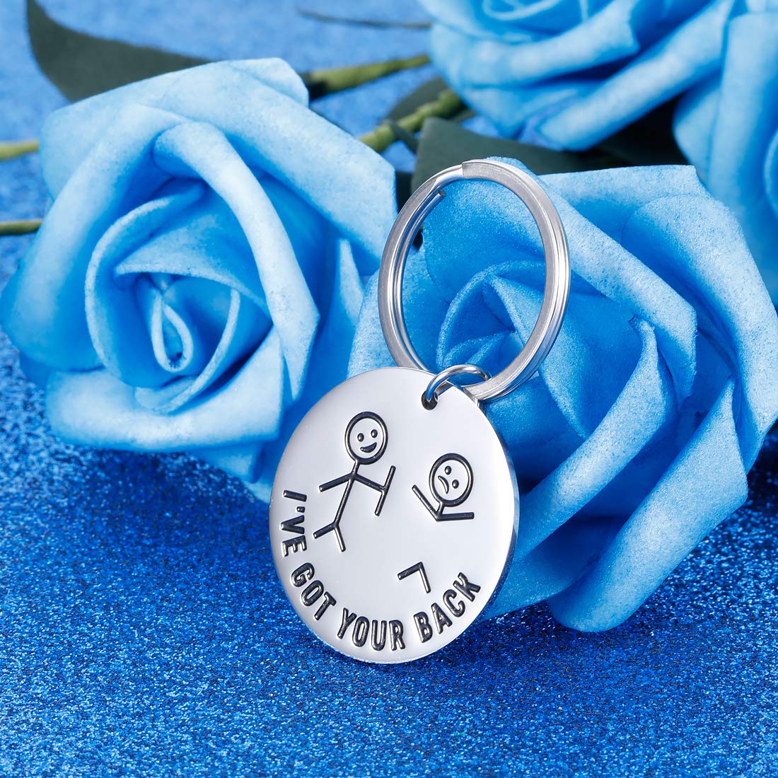 Hilarious Keychain 😁I Got Your Back With Da Stick Figures 🤣