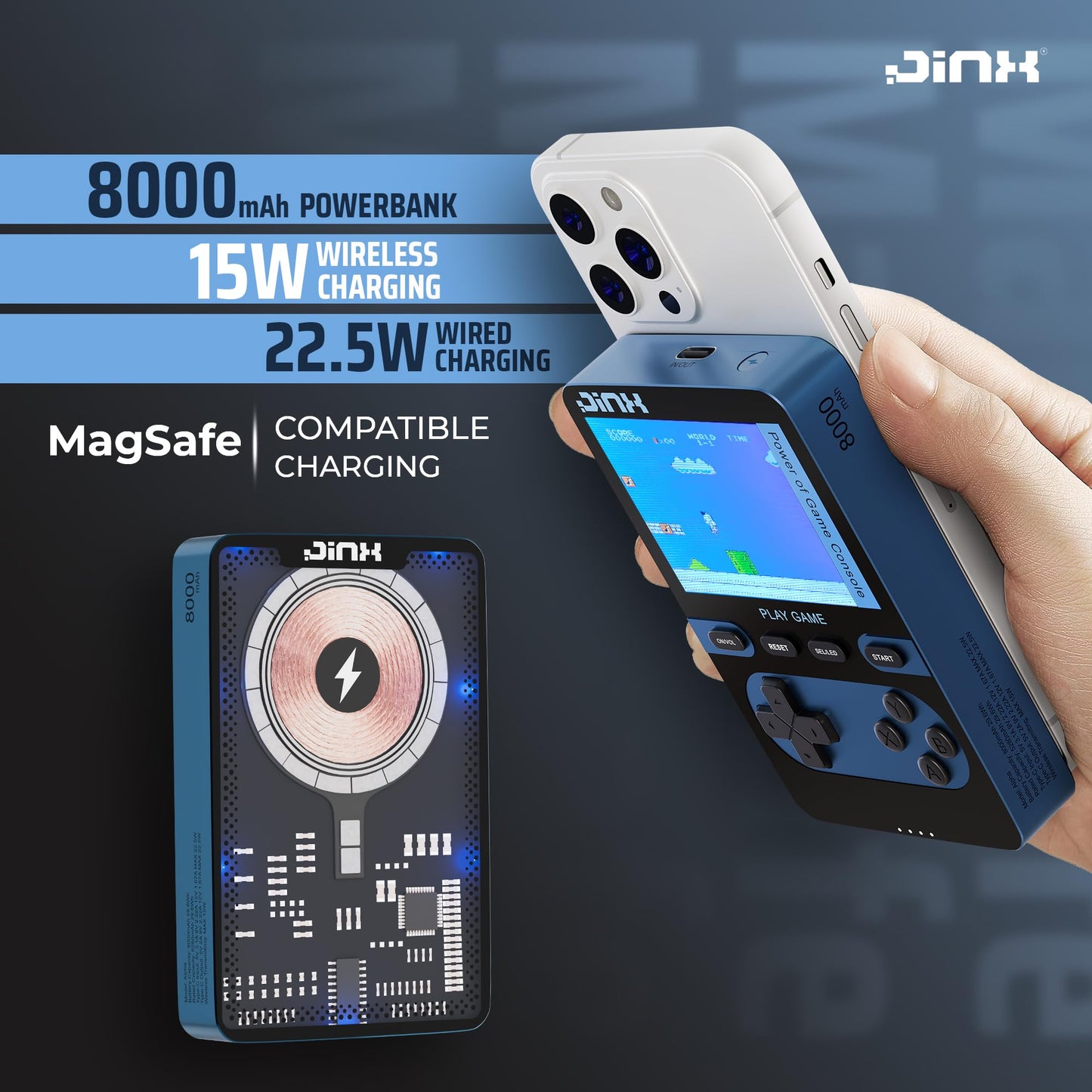 🔋Phone and Nostalgia Power Bank ⚡️Play Retro Games While You Charge👾