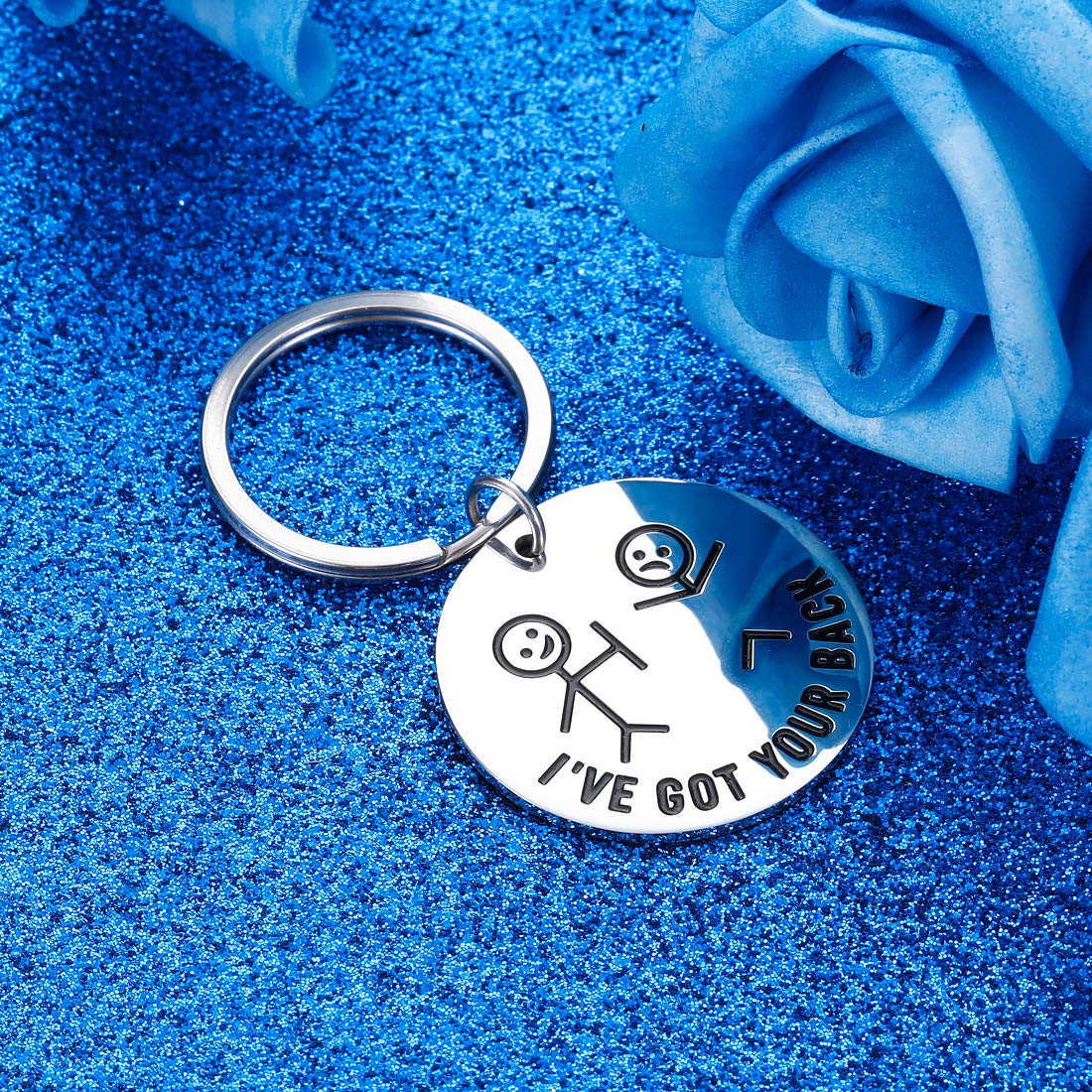 Hilarious Keychain 😁I Got Your Back With Da Stick Figures 🤣