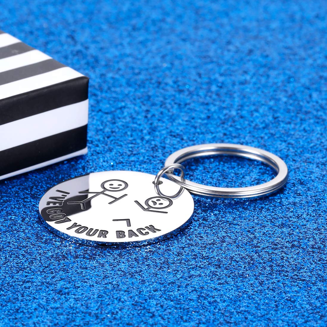 Hilarious Keychain 😁I Got Your Back With Da Stick Figures 🤣