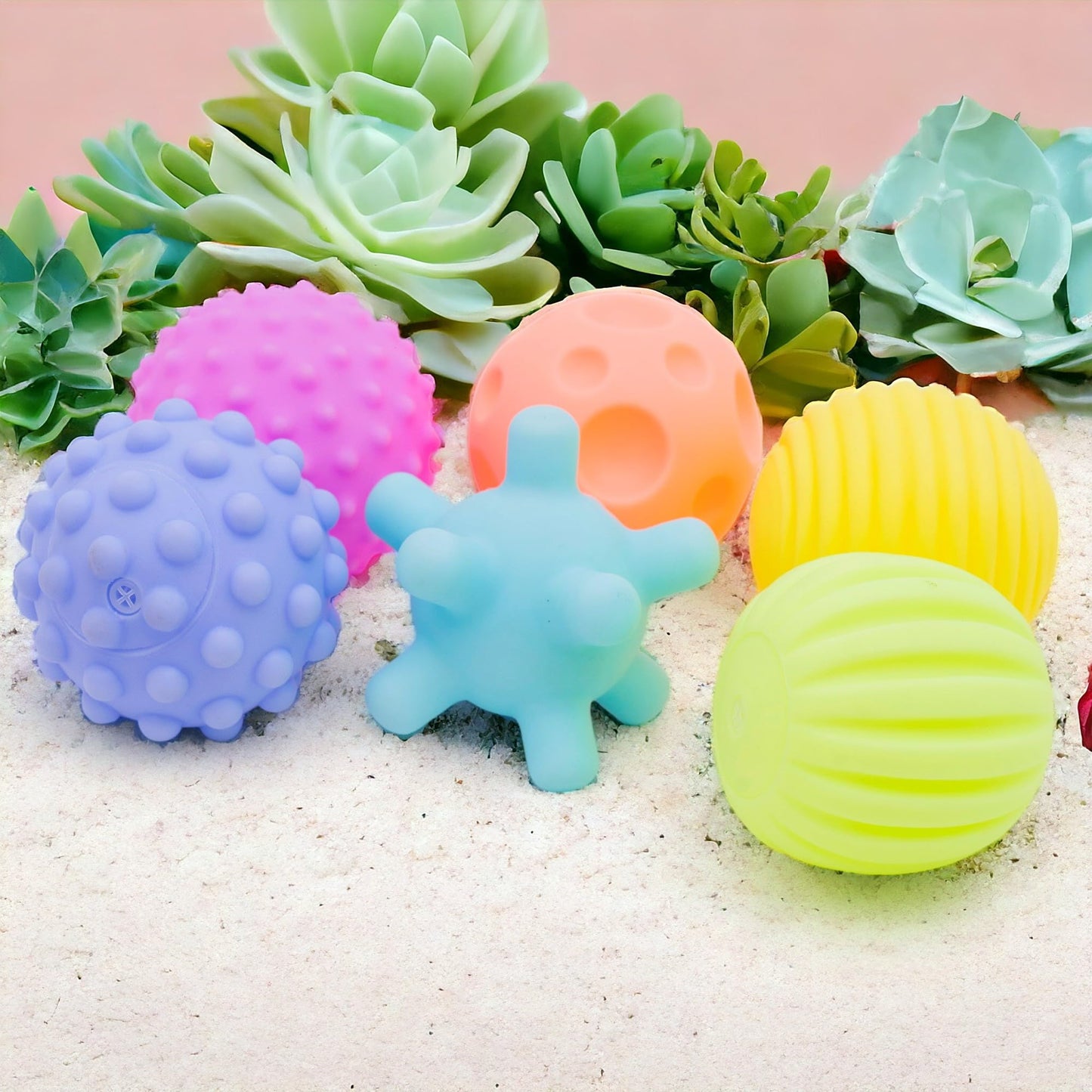 Sensory Balls: Because Babies Need Gains Too 💪 (Pack of 6)