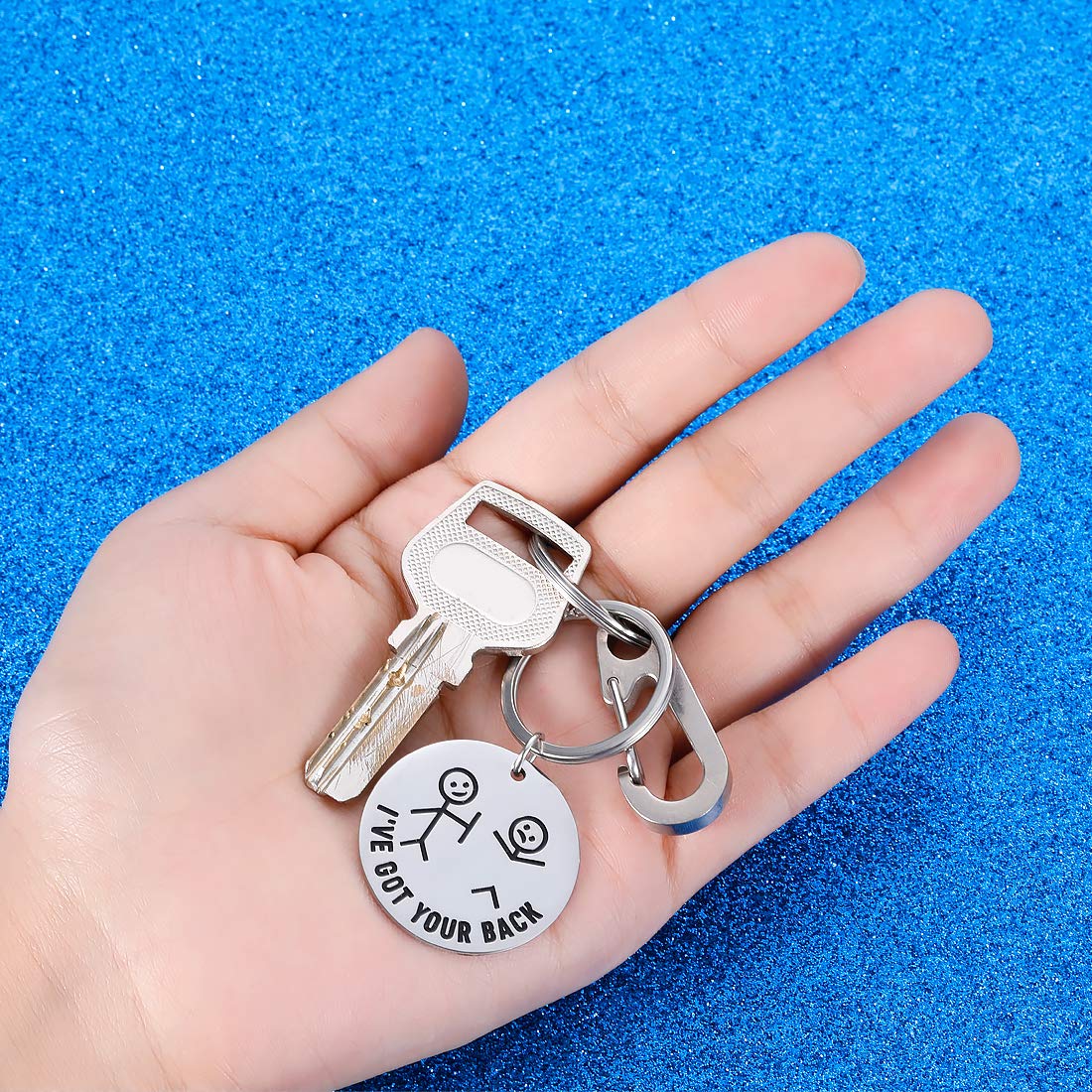 Hilarious Keychain 😁I Got Your Back With Da Stick Figures 🤣